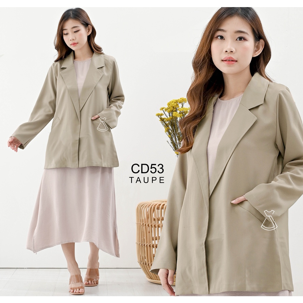 CD53 -  Outer Blazer Cotton Blazer Korean Look