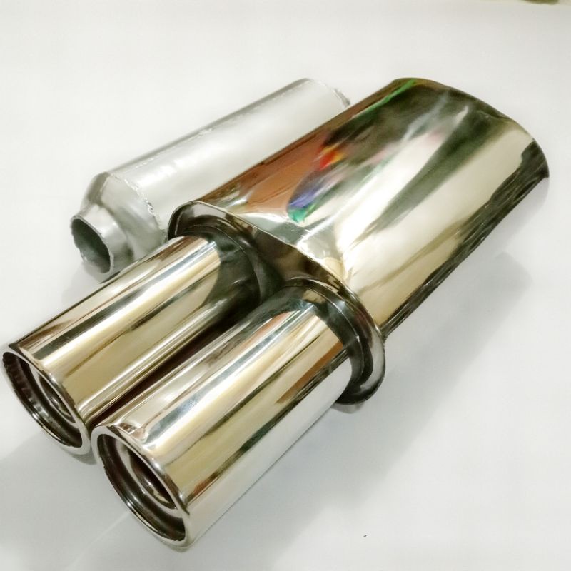KNALPOT MOBIL FUJITSUBO CABANG STENLISS DAN RESSONATOR SILVER Avanza, Xenia, Brio, Freed,Civic, Jazz