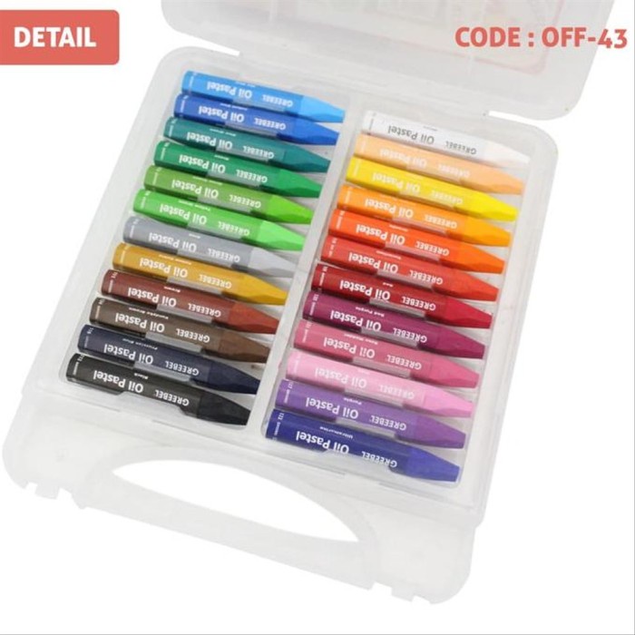 

PASTEL-DRY-OIL- KRAYON CRAYON OIL PASTEL - GREEBEL 24 WARNA MURAH! -OIL-DRY-PASTEL.