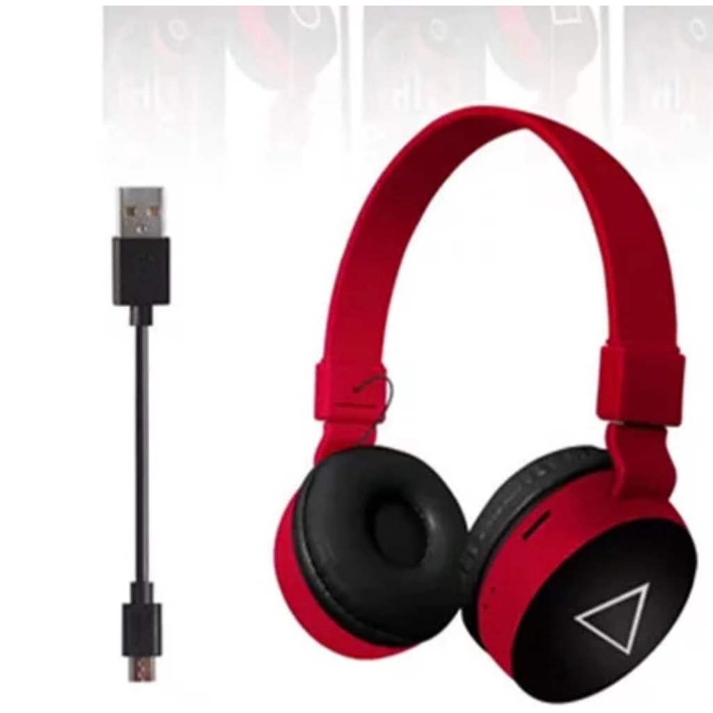 Headphone Bluetooth Squid Game BK-25 Wireless Headset On Ear Support SD Card Bluetooth Bando BK 25 / BK25