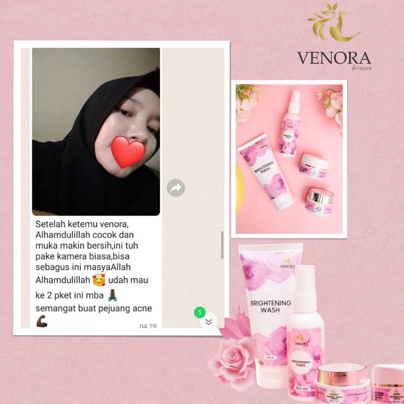 [READY ECER] NORMAL NIGHT CREAM VENORA SKINCARE CREAM MALAM VENORA