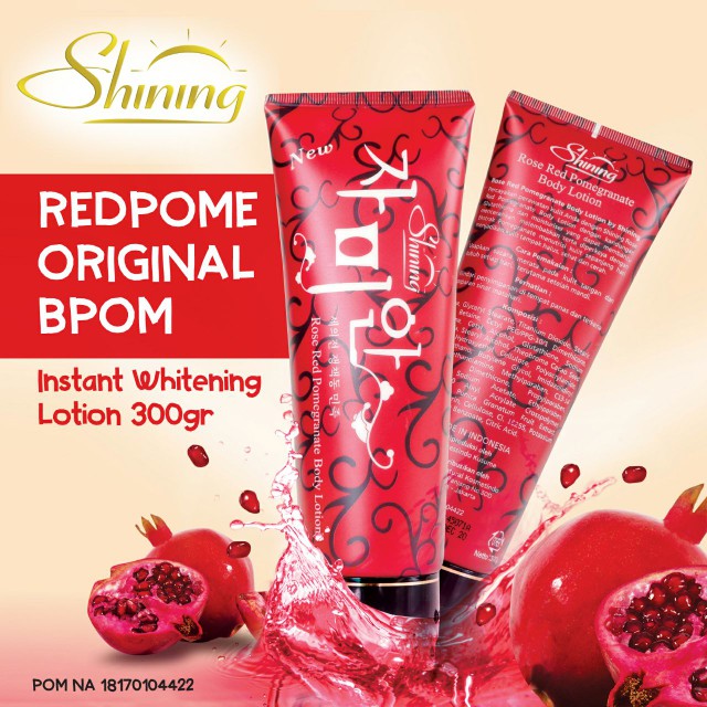 

PRODUK Termurah RED POME LOTION SHINING BPOM