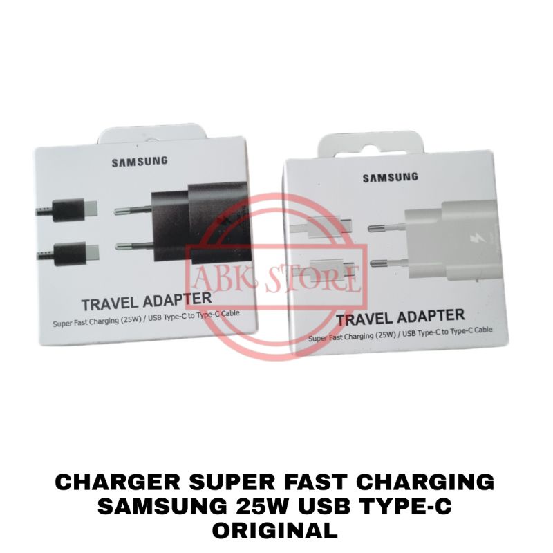 CHARGER SAMSUNG 25W GALAXY NOTE 20 S20 ULTRA S20+ S20 FE NOTE10+ A70 A71 USB TYPE-C SUPER FAST CHARGING