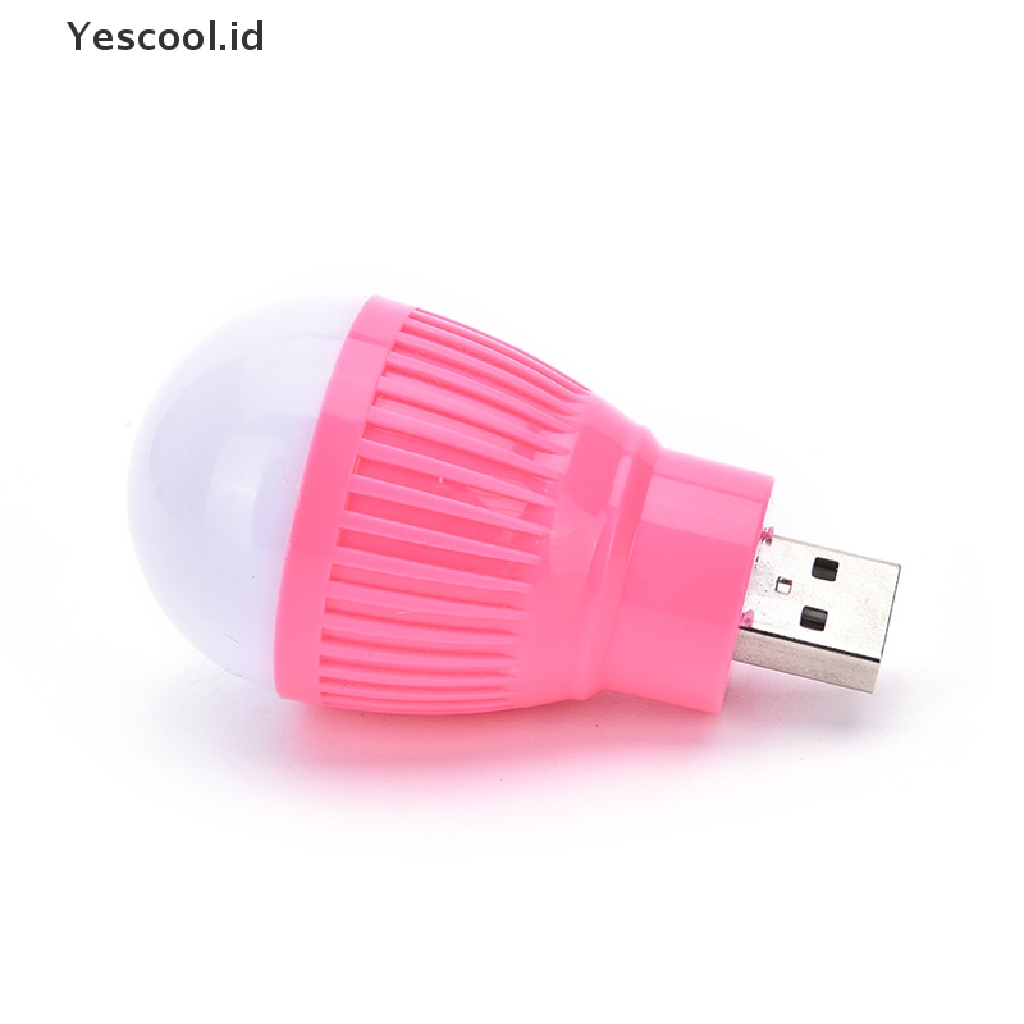 (Yescool) Lampu Bohlam LED Mini Portable Warna Putih Untuk Membaca