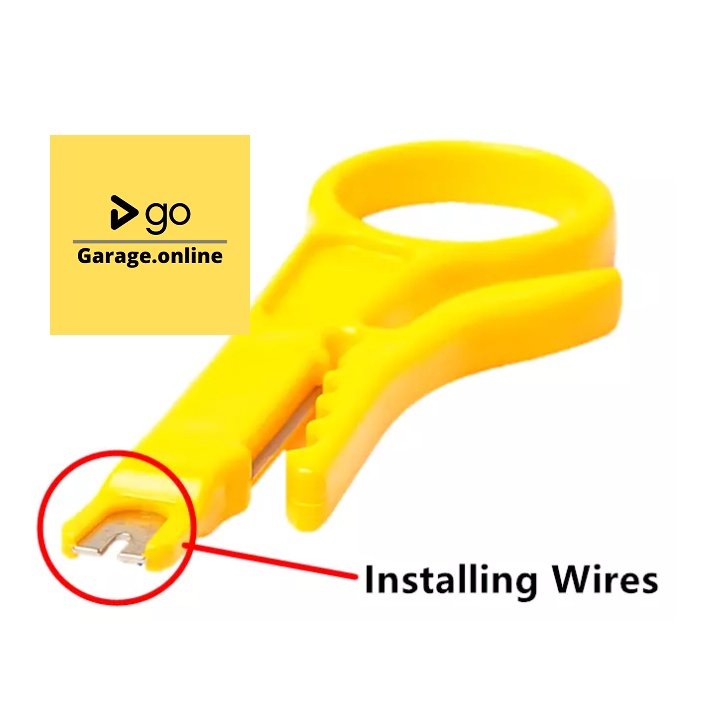 Alat Pemotong Lapisan luar Kabel PENGUPAS KABEL PORTABLE KUNING Gunting Tang Kupas Potong Kabel
