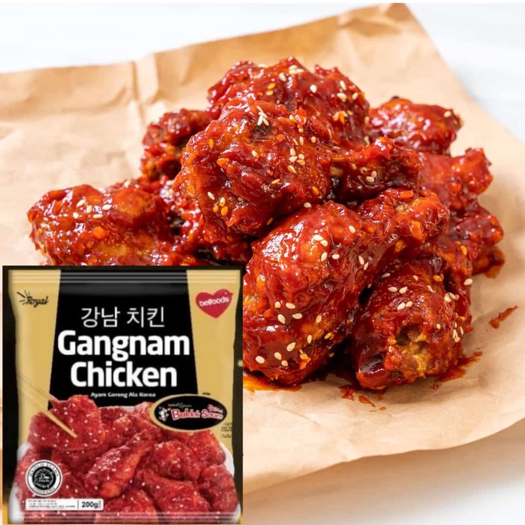 Belfoods Royal Gangnam Chicken 200gr / Ayam Goreng Pedas Ala Korea