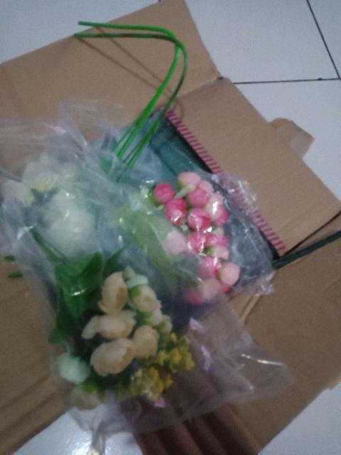 Bunga Plastik Kelereng Besar