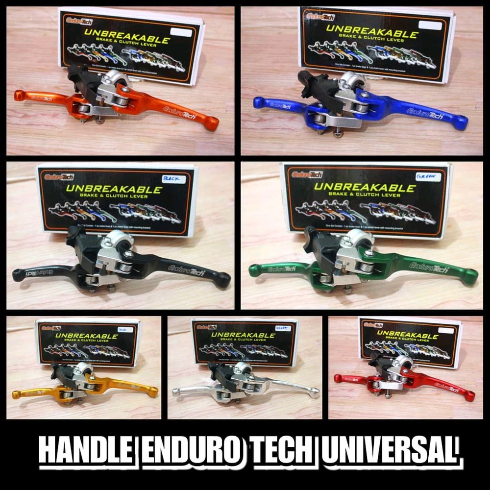 Handle Enduro Tech Kiri Kanan Moto Cross Handle Kopling Dan Rem Klx