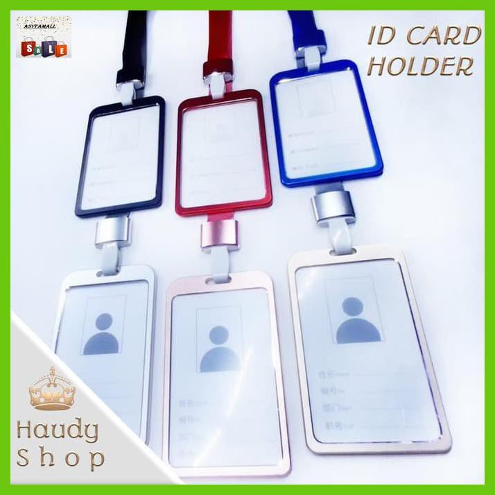 

DOCUMENTO- ID CARD HOLDER / ID CARD STAINLESS / NAME TAG / GANTUNGAN NAMA - MERAH -ASLIII.