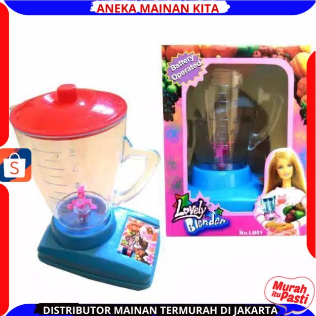 Mainan Blender anak edukasi perempuan murah dan terlengkap menggunakan baterai