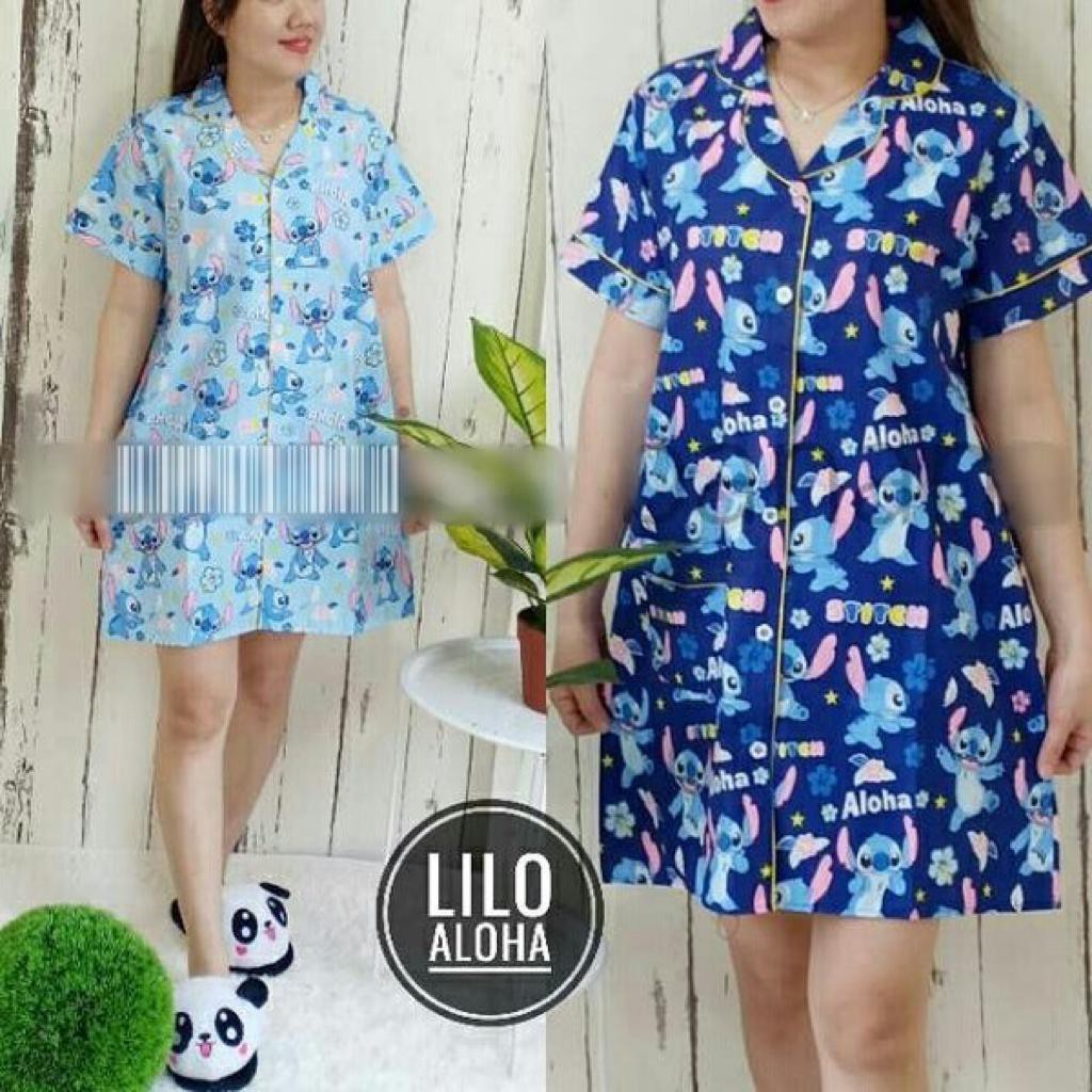  Alvin  store BAJU  TIDUR PIYAMA PAJAMAS DEWASA DASTER  LILO 