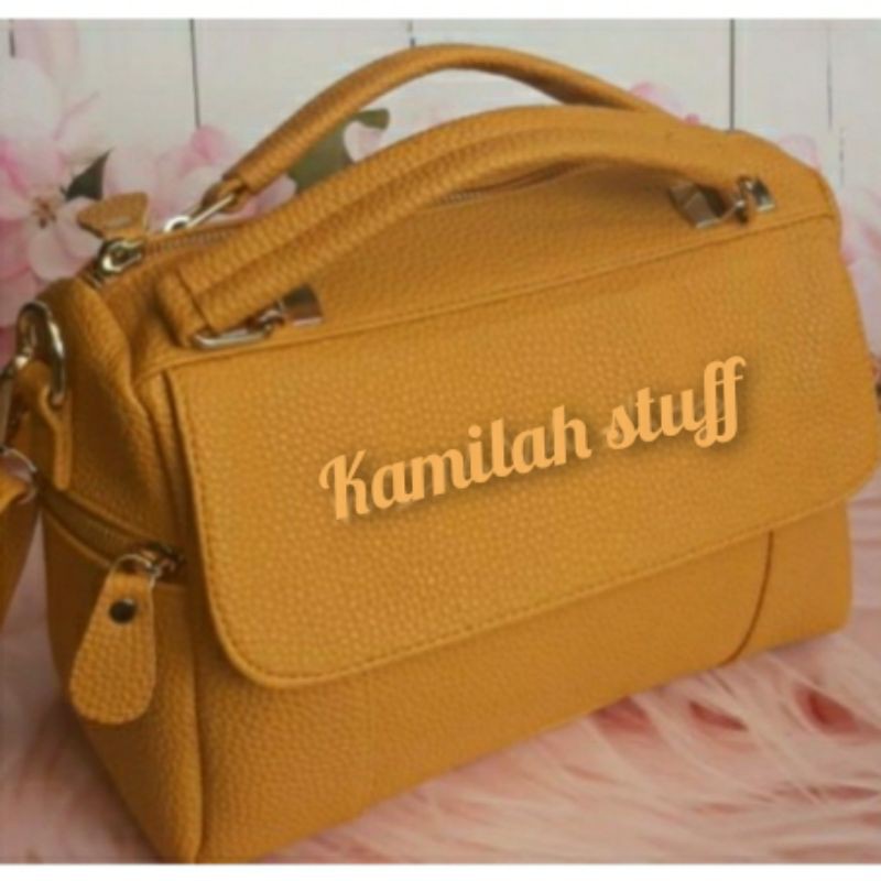 Tas selempang wanita luxury kulit jeruk sintetis