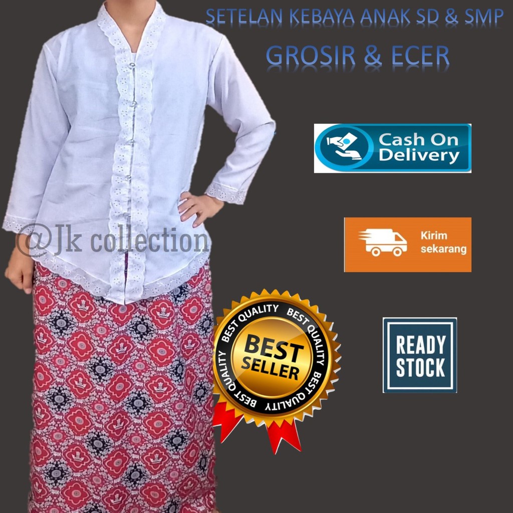 SETELAN KEBAYA ENCIM ANAK TK/SD/SMP