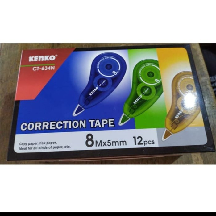 

Tip-ex Roll Kenko CT634N / Correction Tape Kenko (5mm x 8M) CT634N atk