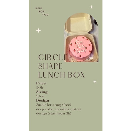 Korean Lunch Box Cake Bekasi