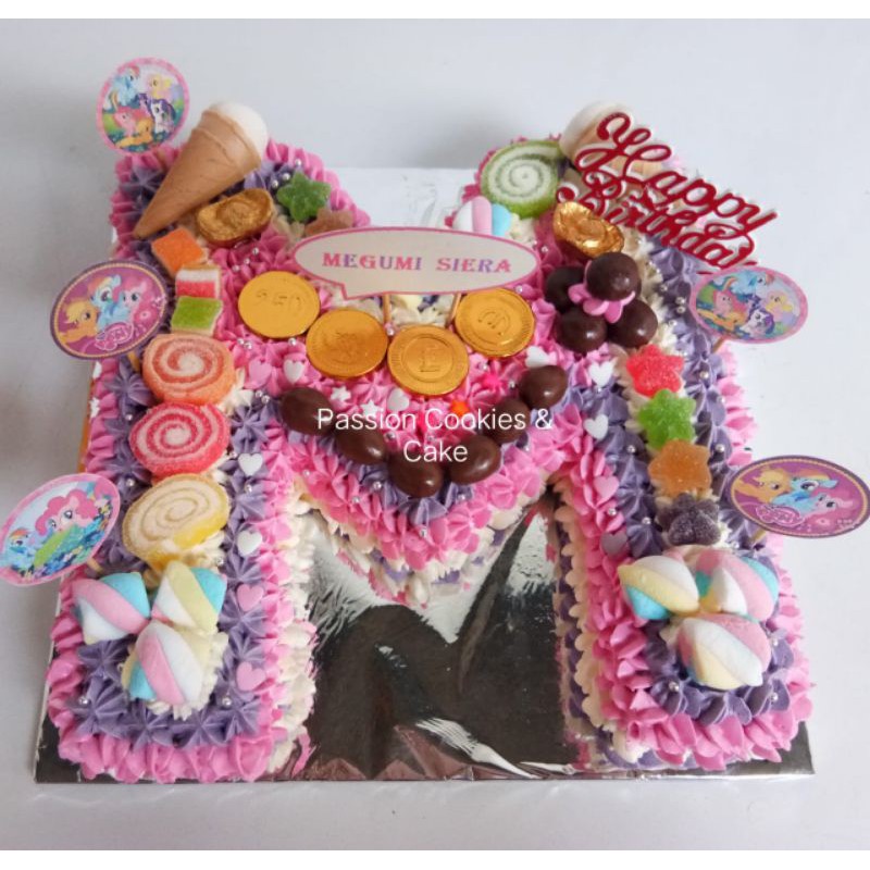 

Monogram Cake Tema Little Pony uk 24cm