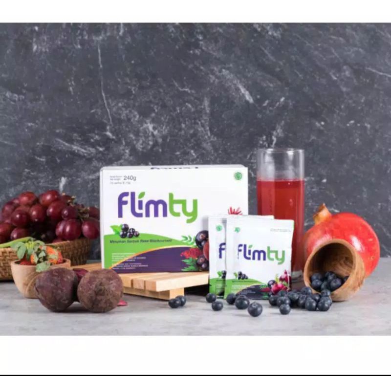 

flimty fiber / antioksidan / detox - 1 box isi 16 bks