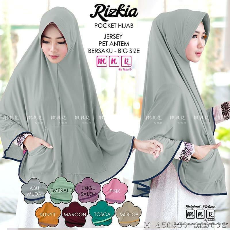 HIJAB WANITA SAKU JUMBO HYGET JERSEY