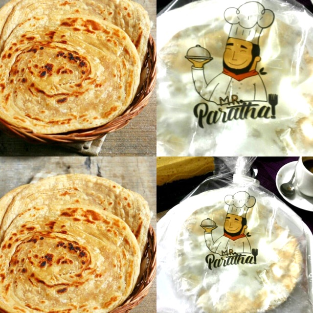 Roti Paratha 8 pcs / Roti Canai / Roti Maryam Gandum Asli Homemade/Cane Bread Whole Wheat Mr Paratha