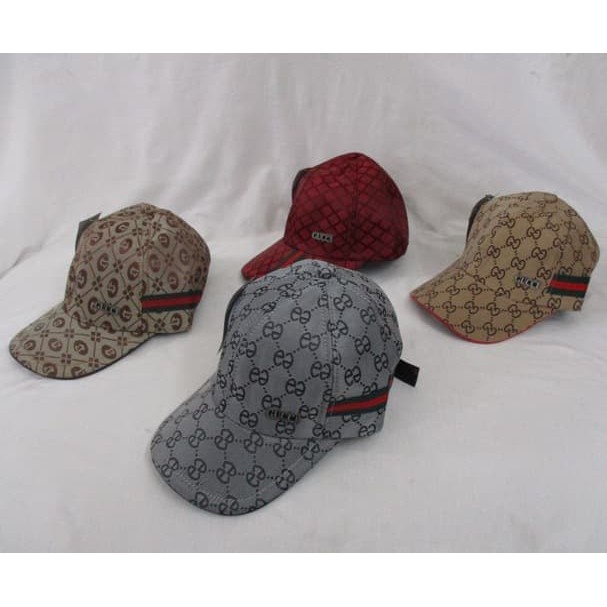 Topi Fashion Gaya / Topi Import GUCCI Warna  + Pengatur Ukuran Kepala