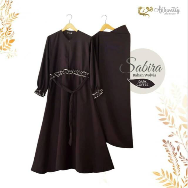 SABIRA AKHWATIY/Gamis set cadar by akhwatiy/gamis syari by akhwatiy/gamis syari polos murah