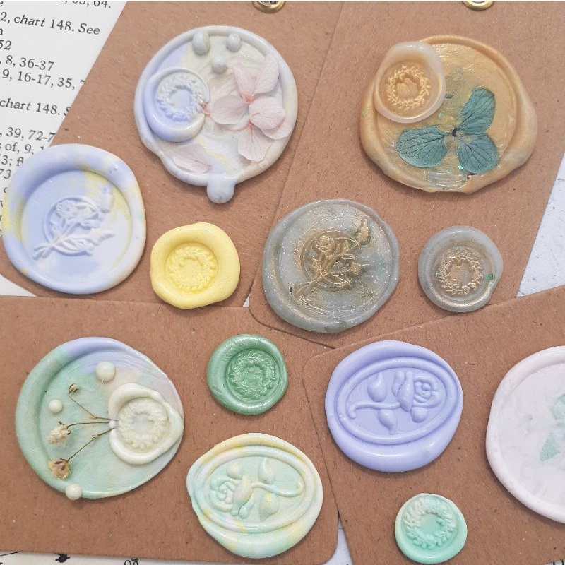 

Wax seal stamp siap pakai untuk journal
