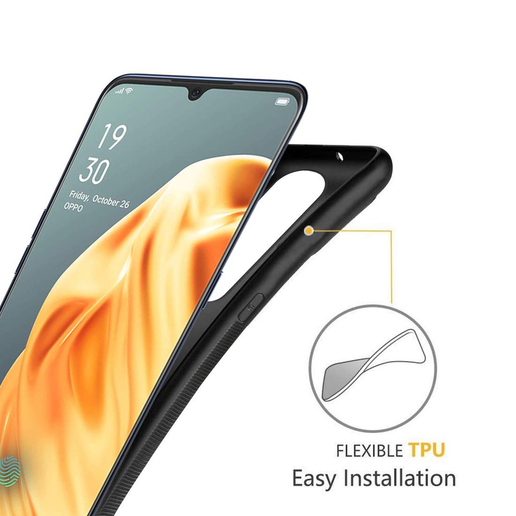 Case Slim Matte Softcase Oppo A91 / Oppo Reno 3 - Free Tempered Glass