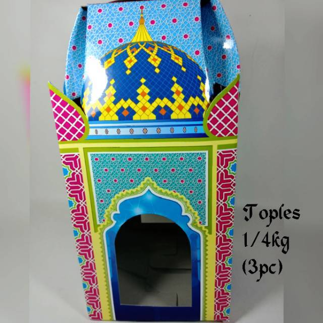 

Box toples kue lebaran/dus toples 1/2kg