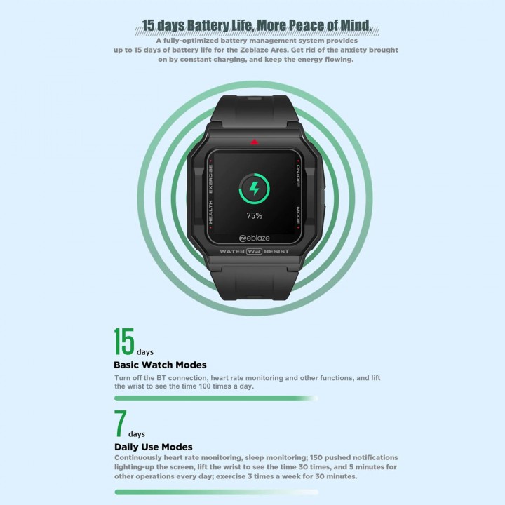 ZEBLAZE ARES Retro Smartwatch with Health & Fitness Tracking .wps