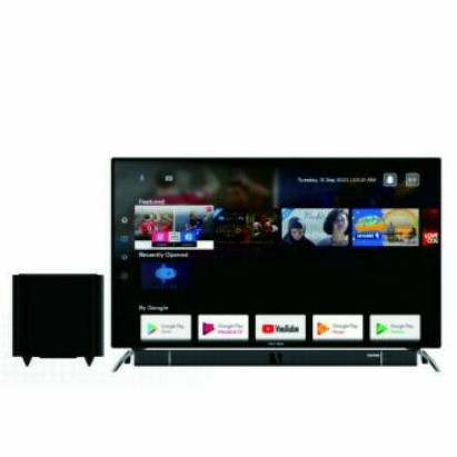 TV LED POLYTRON 50" PLD50BUA8859W PLD 50BUA8859W 4K ULTRA HD ANDROID TV CINEMAX SOUNDBAR