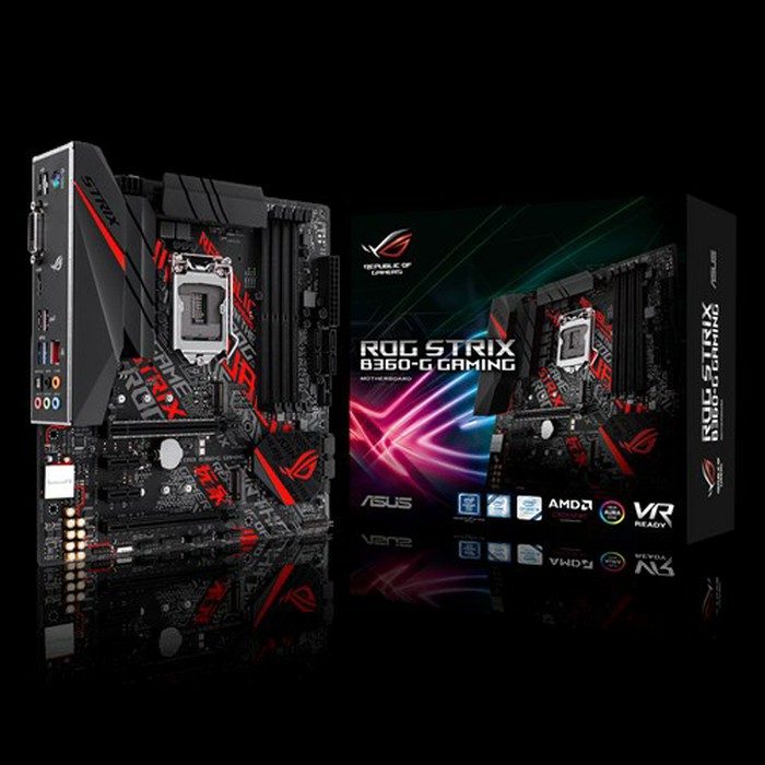 DIJAMIN TERBAIK  ASUS Motherboard ROG Strix B360-G Gaming
