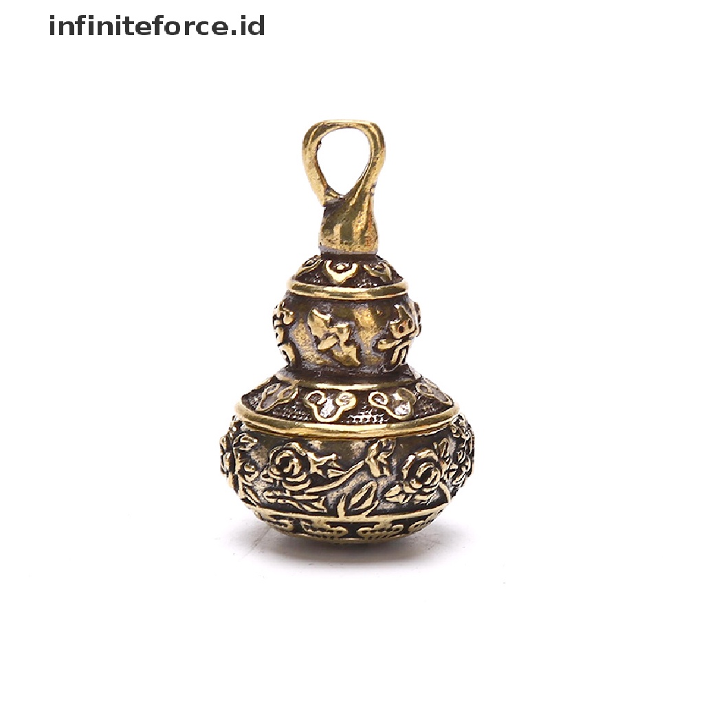 Gantungan Kunci Bentuk Bunga Teratai Bahan Kuningan Gaya China