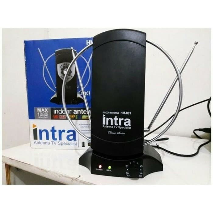 Antena Dalam Digital Intra - Antena TV Indoor Intra INT-001 INT 001 INTRA ORIGINAL