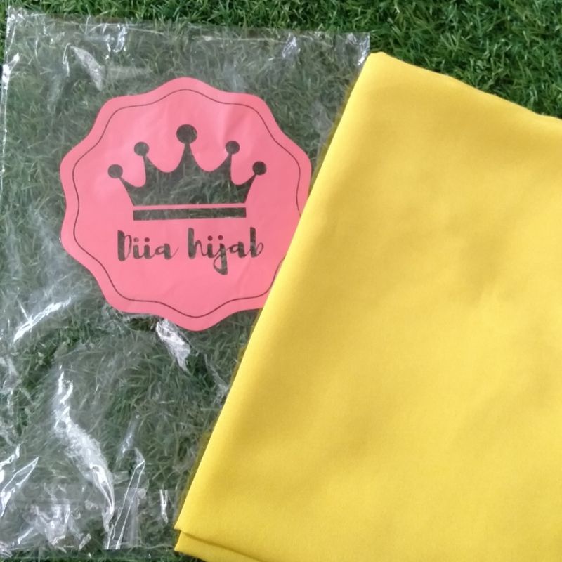 Jilbab Instan Hijab Bergo L Maryam Diamond Cantik Tali Belakang-Lemon