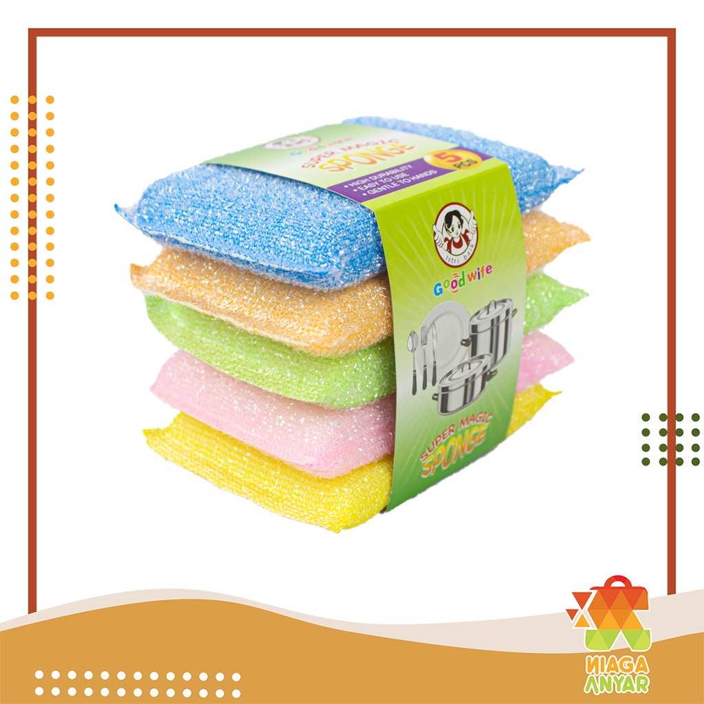 NA Spons Cuci Piring / Dishwashing Sponge / Busa Cuci Piring