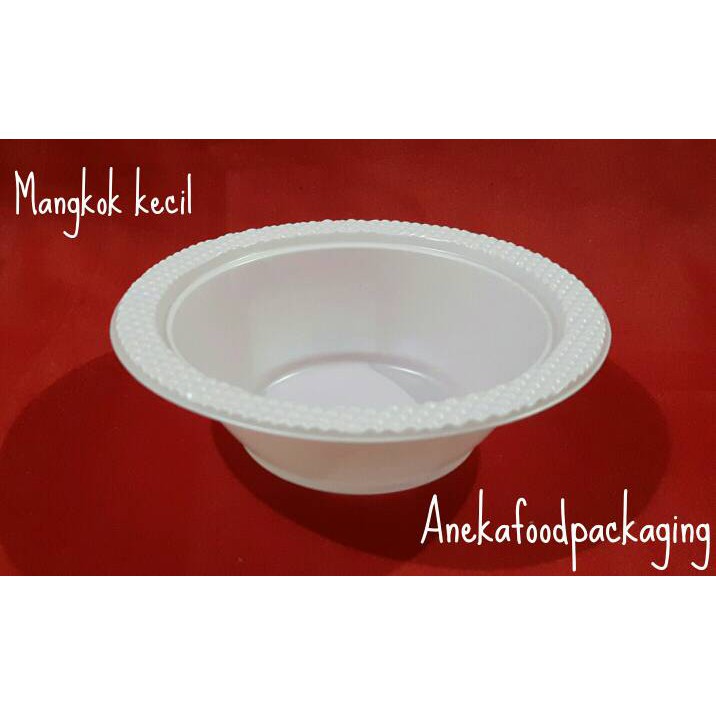 Mangkok plastik putih susu uk. kecil