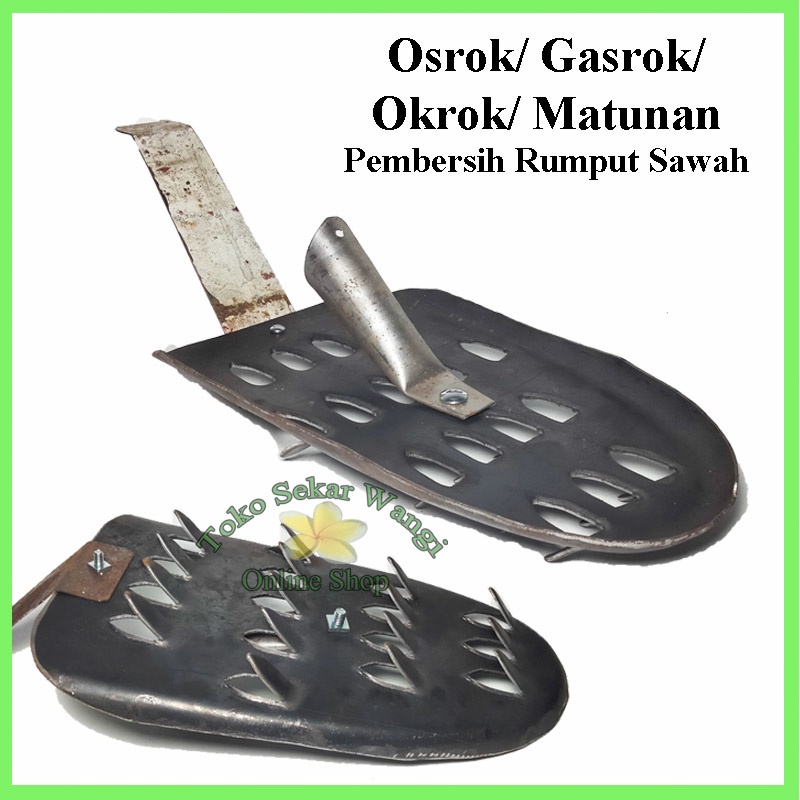 Osrok / Okrok Gasrok Matunan Alat Pencabut Rumput Sawah / alat pembersih rumput sawah / Garuk Padi