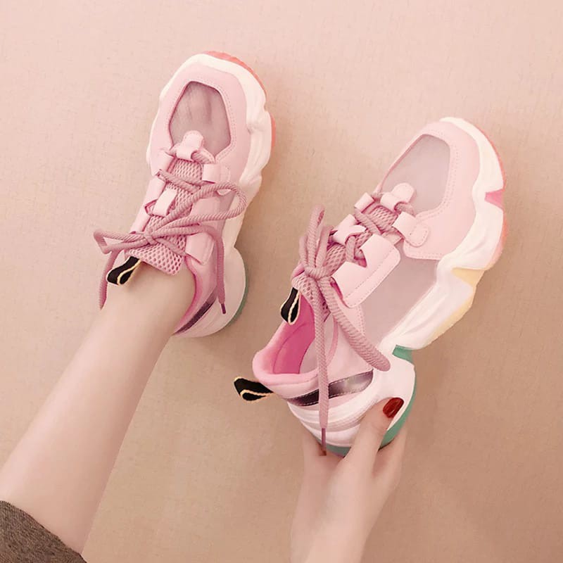 Sepatudari Karin sepatu sneakers wanita tali korean style KR-SN096