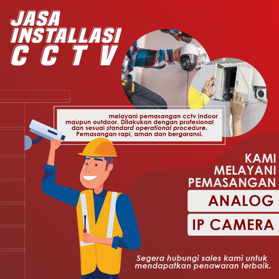 Paket Pemasangan CCTV HiLook 2MP COLORVU 4 Kamera