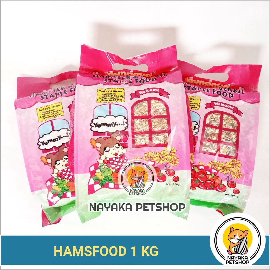 Hamsfood 1 Kg Makanan Hamster Pakan Hamster Racikan Hamfood