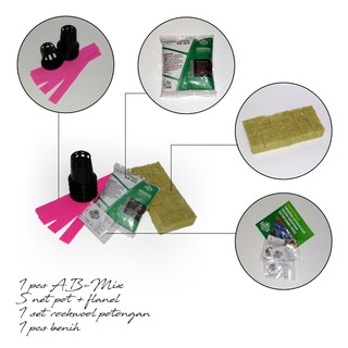 Paket iHidroponik Ekonomisi iHidroponiki Kit Wick System Paket iHidroponik Ekonomisi iHidroponiki Kit Wick System