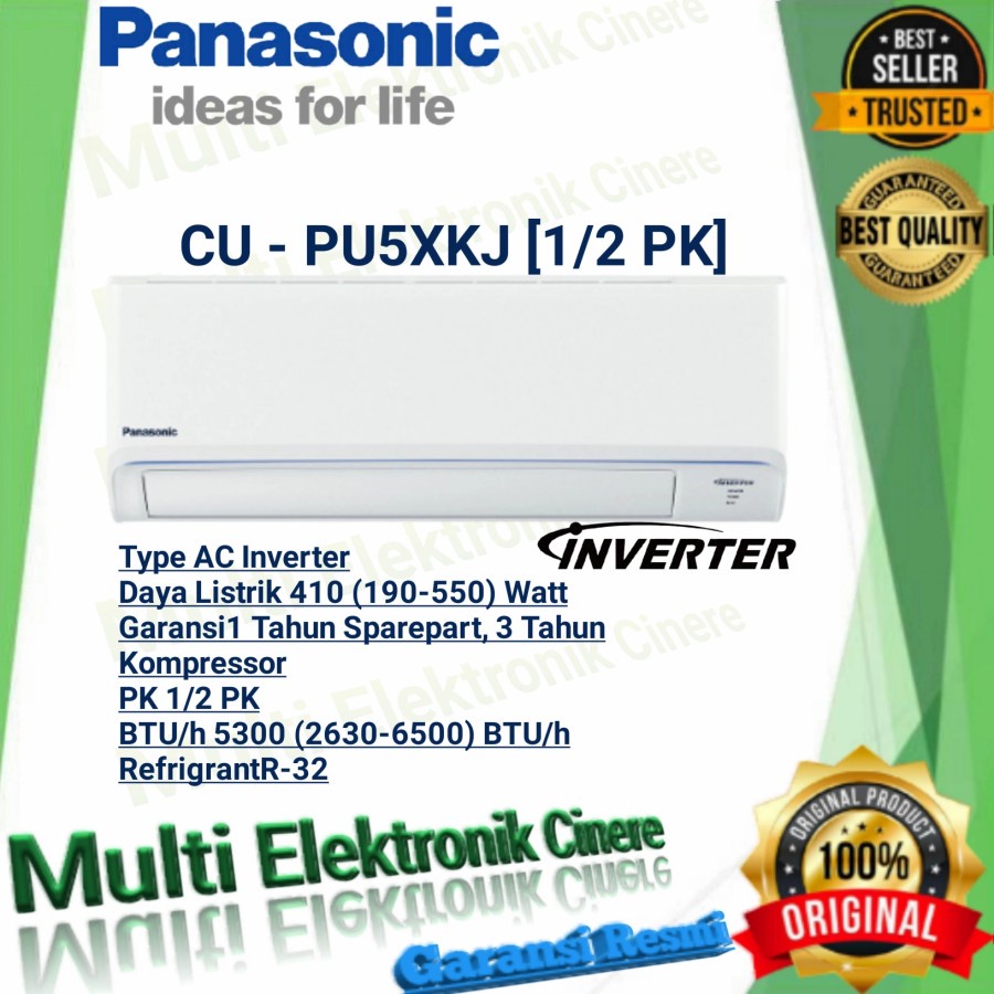 AC PANASONIC Standard Inverter 1/2 PK CS/CU-PU5AKJ