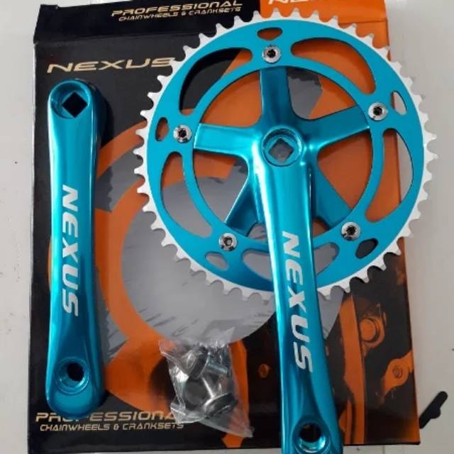 CRANK FIXIE NEXUS BIRU ANODEZ 46T