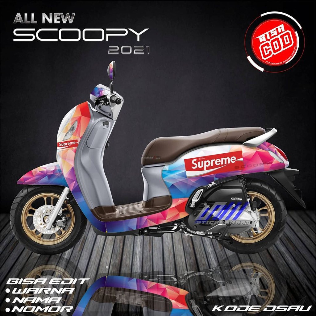 Sticker decal full body Honda Scoopy Supreme