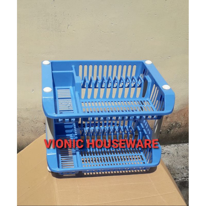 Rak piring / Rak meja plastik tingkat 2