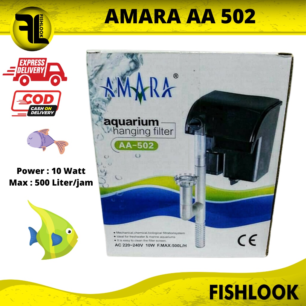 hanging filter gantung hang on aquarium aquascape amara AA 502 murah