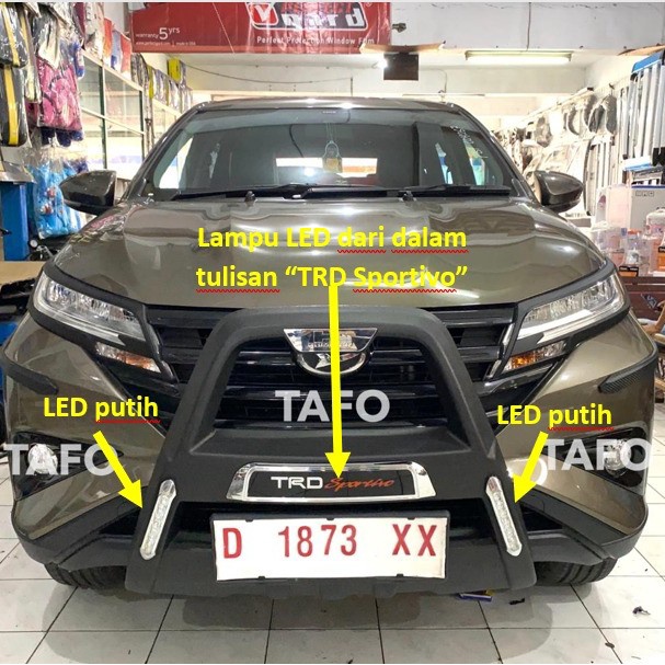 TANDUK TRD RUSH BUMPER DEPAN RUSH