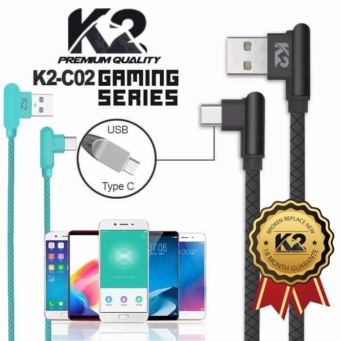 Kabe Data K2 MVP GAMING KC-C02 TYPE C Premium Quality Fast Charging