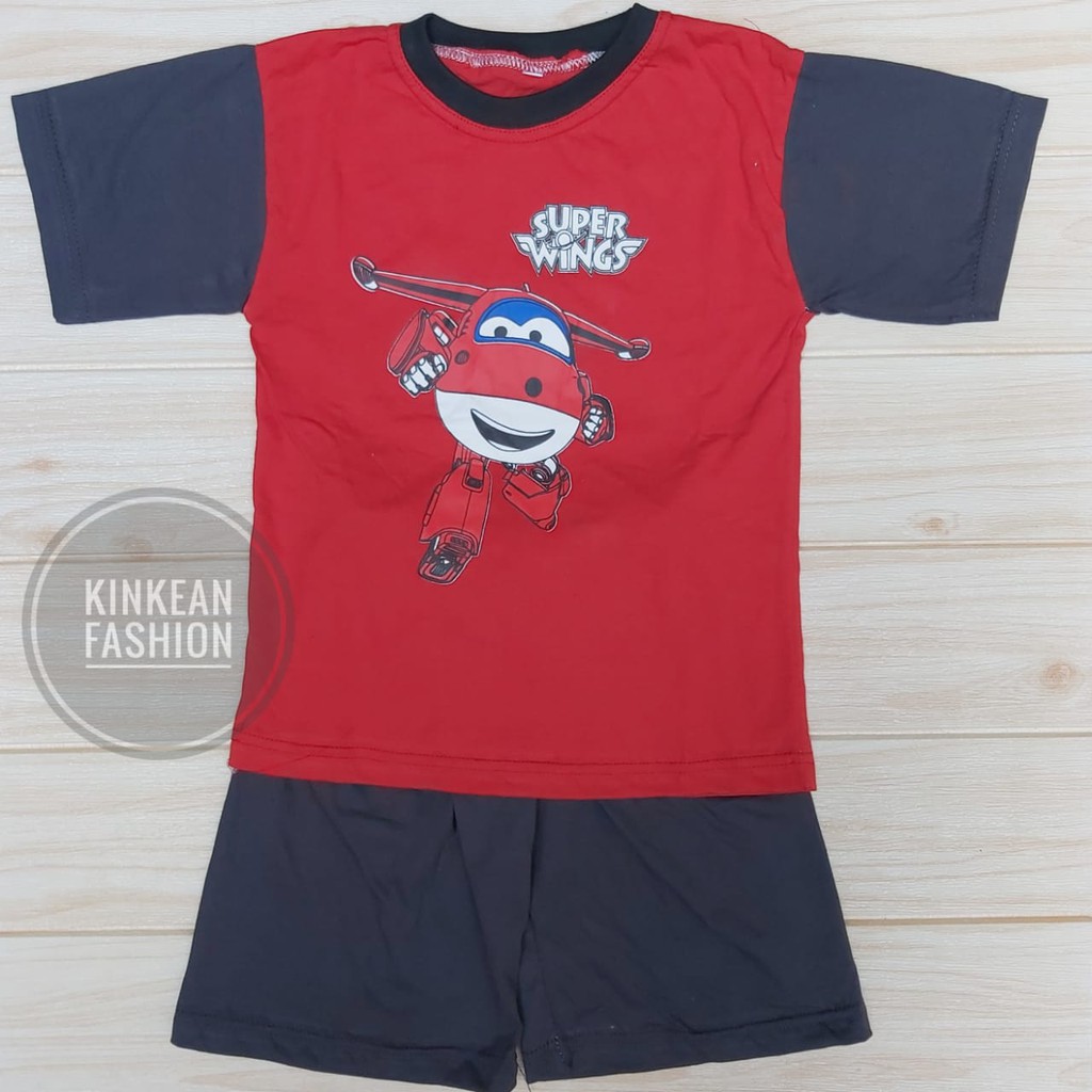 Setelan Kaos Anak / Baju Anak  size L 5-6 tahun