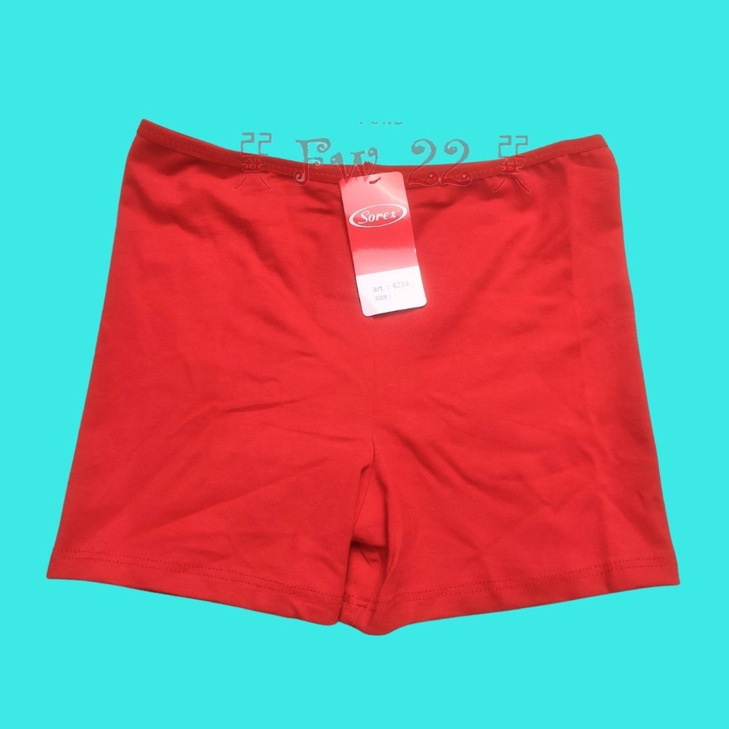 Celana Dalam Boxer Wanita Sorex 6234 Short Pants Wanita untuk Remaja dengan Bahan Katun